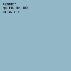 #92B8C7 - Rock Blue Color Image