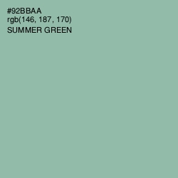 #92BBAA - Summer Green Color Image
