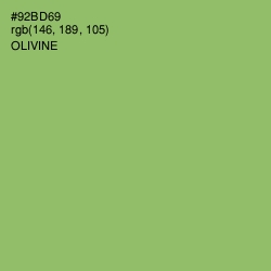 #92BD69 - Olivine Color Image