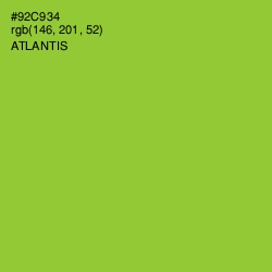 #92C934 - Atlantis Color Image