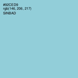 #92CED9 - Sinbad Color Image