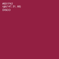 #931F42 - Disco Color Image
