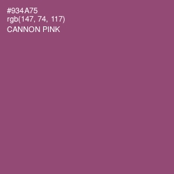 #934A75 - Cannon Pink Color Image