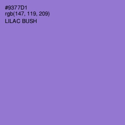 #9377D1 - Lilac Bush Color Image