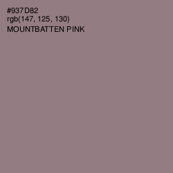 #937D82 - Mountbatten Pink Color Image