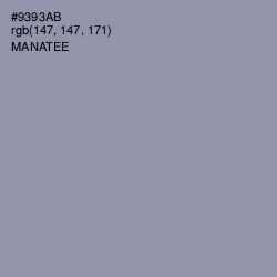 #9393AB - Manatee Color Image