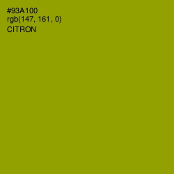 #93A100 - Citron Color Image