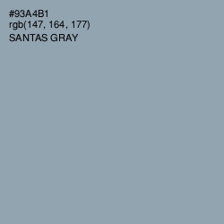 #93A4B1 - Santas Gray Color Image