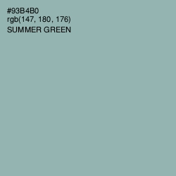#93B4B0 - Summer Green Color Image