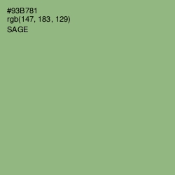 #93B781 - Sage Color Image