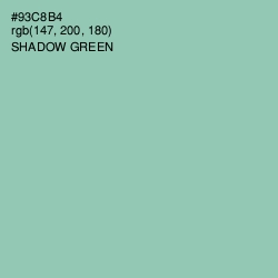 #93C8B4 - Shadow Green Color Image