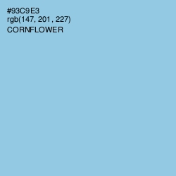 #93C9E3 - Cornflower Color Image