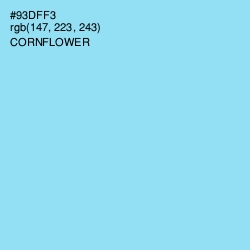 #93DFF3 - Cornflower Color Image