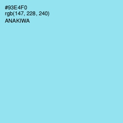 #93E4F0 - Anakiwa Color Image
