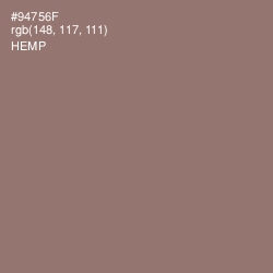 #94756F - Hemp Color Image