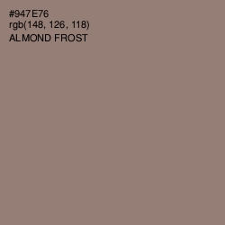#947E76 - Almond Frost Color Image