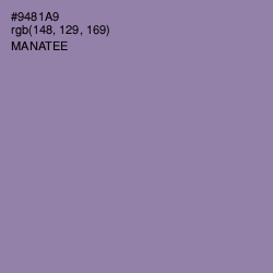 #9481A9 - Manatee Color Image
