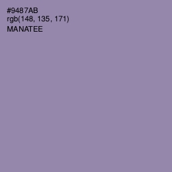 #9487AB - Manatee Color Image