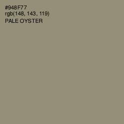 #948F77 - Pale Oyster Color Image