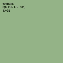 #94B386 - Sage Color Image