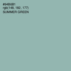 #94B6B1 - Summer Green Color Image