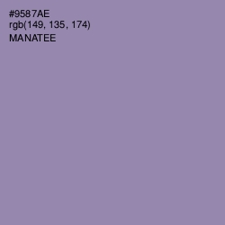 #9587AE - Manatee Color Image