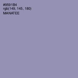 #9591B4 - Manatee Color Image
