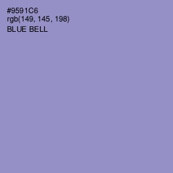 #9591C6 - Blue Bell Color Image