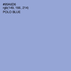 #95A6D6 - Polo Blue Color Image