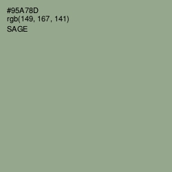 #95A78D - Sage Color Image