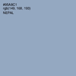 #95A8C1 - Nepal Color Image