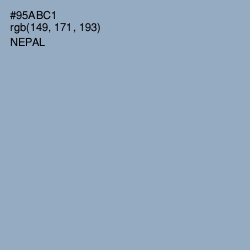 #95ABC1 - Nepal Color Image