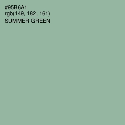 #95B6A1 - Summer Green Color Image