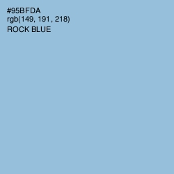 #95BFDA - Rock Blue Color Image