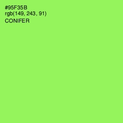 #95F35B - Conifer Color Image