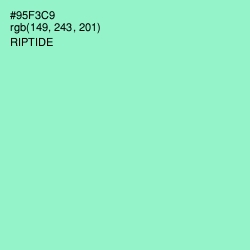 #95F3C9 - Riptide Color Image