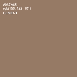 #967A65 - Cement Color Image