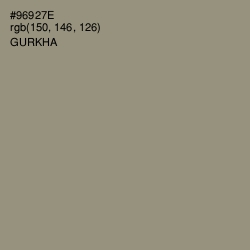 #96927E - Gurkha Color Image