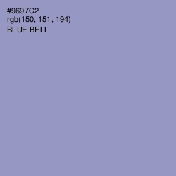 #9697C2 - Blue Bell Color Image