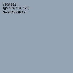 #96A3B2 - Santas Gray Color Image