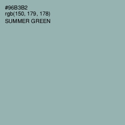 #96B3B2 - Summer Green Color Image