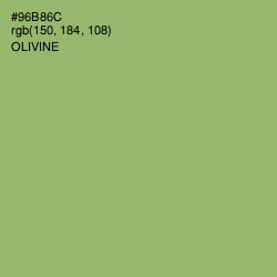 #96B86C - Olivine Color Image