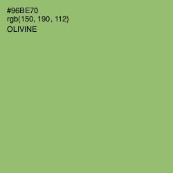 #96BE70 - Olivine Color Image