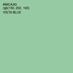 #96CAA3 - Vista Blue Color Image