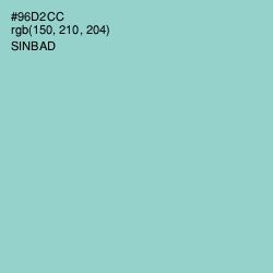 #96D2CC - Sinbad Color Image