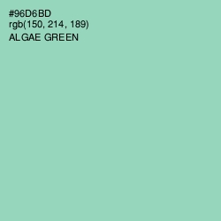 #96D6BD - Algae Green Color Image