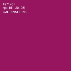 #97145F - Cardinal Pink Color Image