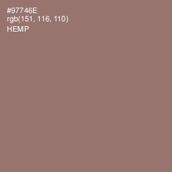 #97746E - Hemp Color Image