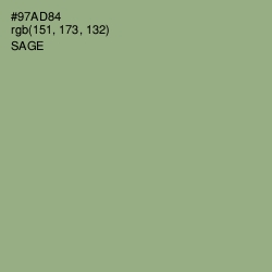 #97AD84 - Sage Color Image