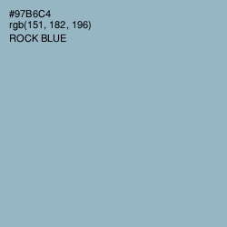 #97B6C4 - Rock Blue Color Image